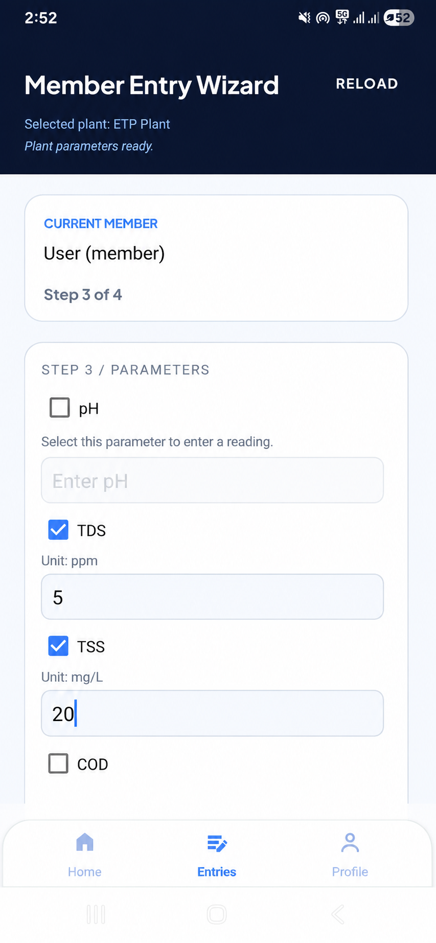Step 2: Parameters