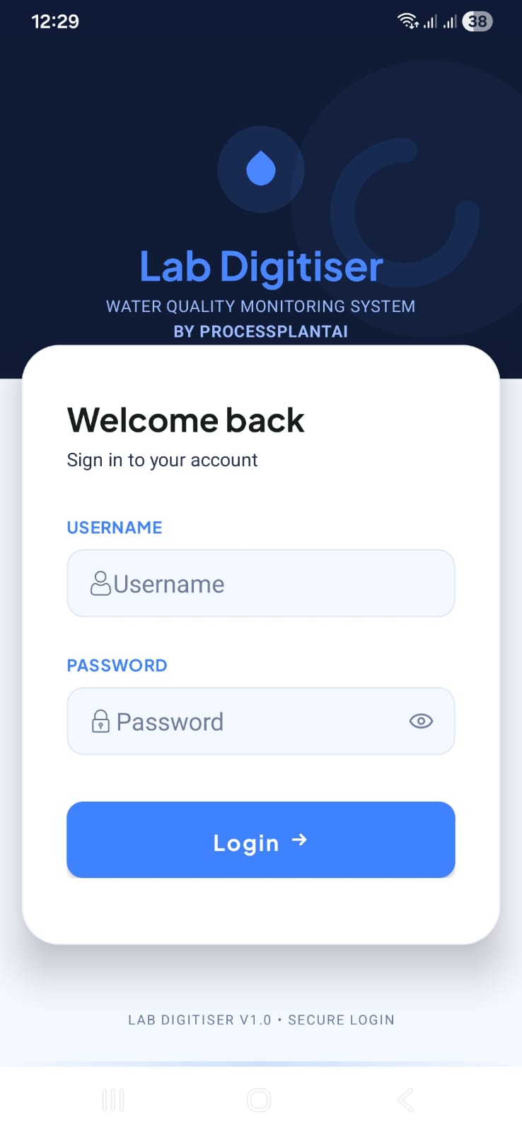 Login Screen